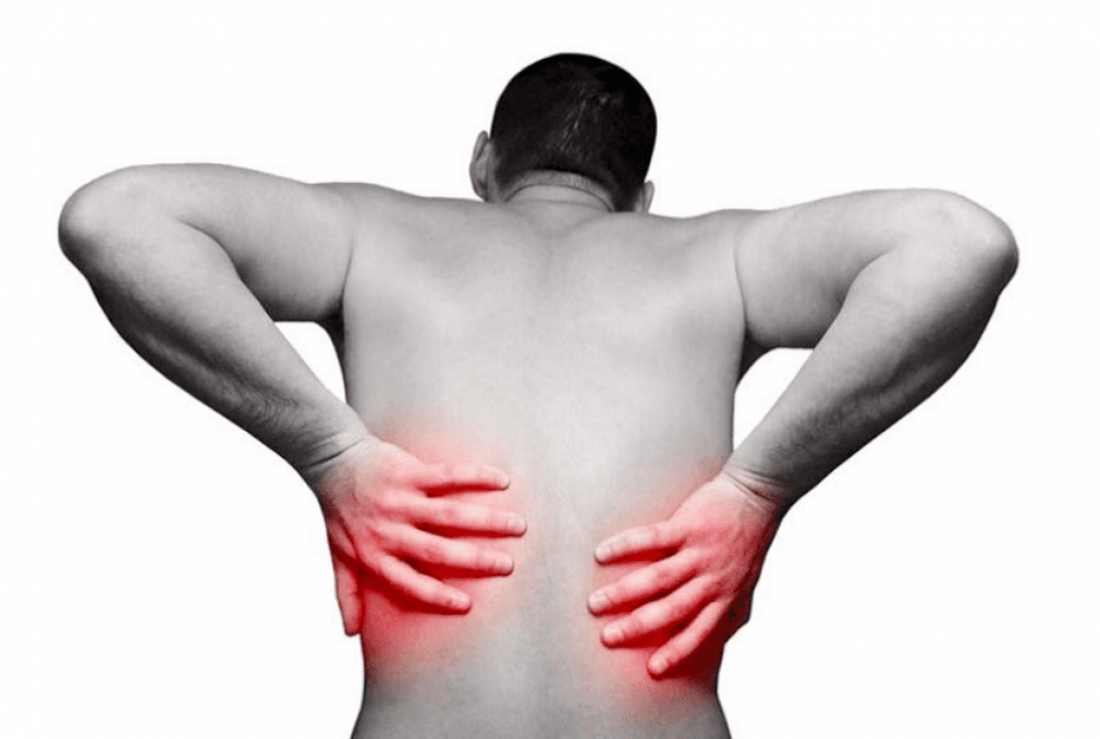 dor nas costas debido á osteocondrose